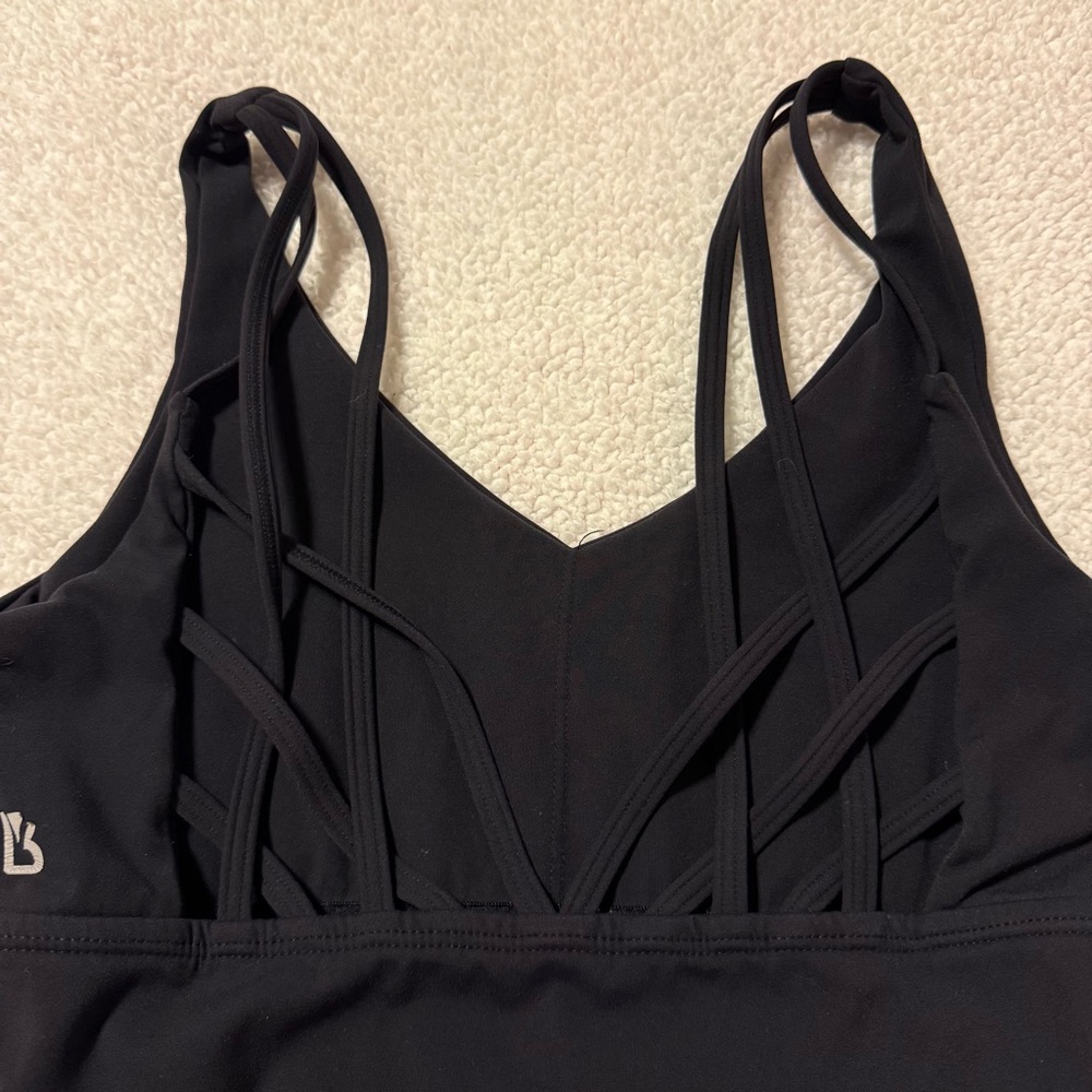 BuffBunny Collection Black Monarch Strappy Sports Bra - Picture 7 of 8